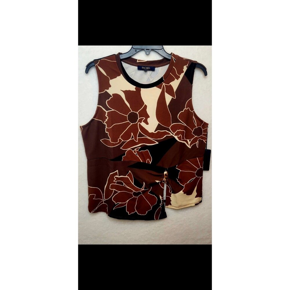 Rachel Roy Floral Sleeveless Top. Women's Size Large. NWT
